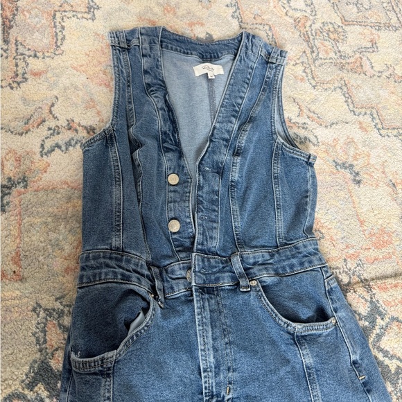Rails Denim Button-Front Dress - Picture 3 of 3